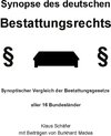 Buchcover Synopse des deutschen Bestattungsrechts