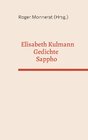 Buchcover Elisabeth Kulmann Gedichte - Sappho