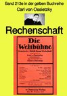 Buchcover gelbe Buchreihe / Rechenschaft – Band 213e in der gelben Buchreihe – bei Jürgen Ruszkowski