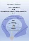 Buchcover Zahlenreihen zur Psychologischen Normierung / Zahlenreihen zur Psychologischen Normierung A-O