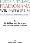 Buchcover Historia Italiana praeromana Wikipaedorum Die Geschichte des vorrömischen Italiens II.