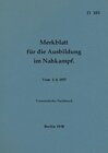 Buchcover D 103 Merkblatt für die Ausbildung im Nahkampf