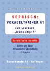 Buchcover Serbisch: Vokabeltrainer A1 zum Buch "Idemo dalje 1" - lateinische Schrift