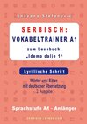 Buchcover Serbisch: Vokabeltrainer A1 zum Buch "Idemo dalje 1" - kyrillische Schrift