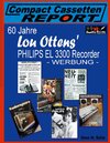 Buchcover 60 Jahre Lou Ottens' PHILIPS EL 3300 Recorder - WERBUNG -