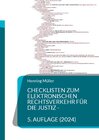Buchcover Checklisten zum elektronischen Rechtsverkehr für die Justiz