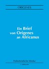 Buchcover Ein Brief von Origenes an Africanus