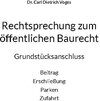 Buchcover Rechtsprechung zum öffentlichen Baurecht