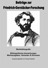 Buchcover Bibliografische Anmerkungen Friedrich Gerstäcker