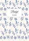 Buchcover Budget Planer deutsch A5 Blumen blau weiß floral | undatiert 1 Jahr |