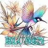 Buchcover Vögel und Blumen Malbuch für Erwachsene