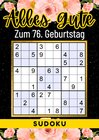 Buchcover 76 Geburtstag Geschenk | Alles Gute zum 76. Geburtstag - Sudoku