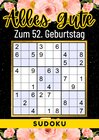 Buchcover 52 Geburtstag Geschenk | Alles Gute zum 52. Geburtstag - Sudoku