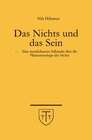 Buchcover Das Nichts und das Sein – Eine metadiskursive Fallstudie über die Phänomenologie des Nichts