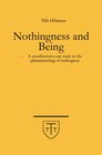 Buchcover Nothingness and Being – A metadiscursive case study on the phenomenology of nothingness
