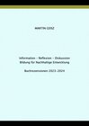 Buchcover Information - Reflexion - Diskussion -- Bildung für Nachhaltige Entwicklung: Buchrezensionen 2023-2024