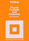 Buchcover Physik - Formeln und Einheiten