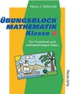 Buchcover Übungsblock Mathematik Klasse 6.