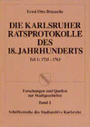 Buchcover Die Karlsruher Ratsprotokolle des 18. Jahrhunderts