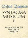 Buchcover Syntagma musicum / Musicae artis Analecta