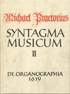 Buchcover Syntagma musicum / De Organographica