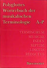 Buchcover Terminorum Musicae Index Septem Linguam Redactus