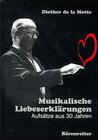 Buchcover Musikalische Liebeserklärungen