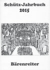 Buchcover Schütz-Jahrbuch / Schütz-Jahrbuch 2015, 37. Jahrgang