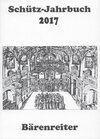 Buchcover Schütz-Jahrbuch / Schütz-Jahrbuch 2017, 39. Jahrgang