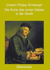 Buchcover Die Kunst des reinen Satzes in der Musik
