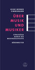 Buchcover Über Musik und Musiker