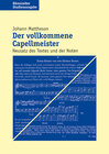 Buchcover Der vollkommene Capellmeister