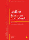 Buchcover Lexikon Schriften über Musik, Band 2: Musikästhetik in Europa und Nordamerika