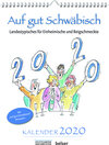 Buchcover Auf gut Schwäbisch Kalender 2020
