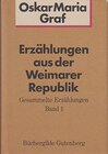 Buchcover Erzählungen aus der Weimarer Republik. Gesammelte Erzählungen. Band 1.