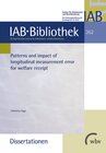 Buchcover Patterns and impact of longitudinal measurement error for welfare receipt