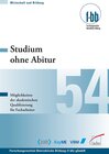 Buchcover Studium ohne Abitur