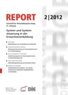 Buchcover REPORT 02/2012 - System und Systemsteuerung in der Erwachsenenbildung