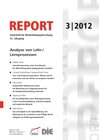 Buchcover REPORT 03/2012 - Analyse von Lehr-/Lernprozessen