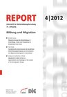 Buchcover REPORT 04/2012 - Bildung und Migration
