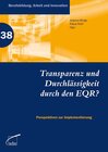 Buchcover Transparenz und Durchlässigkeit durch den EQR?