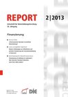 Buchcover REPORT 02/2013 - Finanzierung