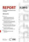 Buchcover REPORT 03/2013 - Netzwerke