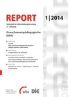 Buchcover REPORT 01/2014 - Erwachsenenpädagogische Ethik