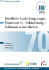 Buchcover Berufliche Ausbildung junger Menschen mit Behinderung - Inklusion verwirklichen