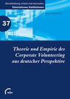 Buchcover Theorie und Empirie des Corporate Volunteering aus deutscher Perspektive