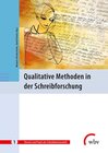 Buchcover Qualitative Methoden in der Schreibforschung