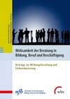 Buchcover Wirksamkeit der Beratung in Bildung, Beruf und Beschäftigung