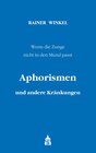 Buchcover Aphorismen und andere Kränkungen