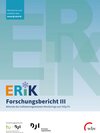 Buchcover ERiK-Forschungsbericht III